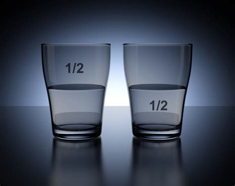 Glass Half Empty Or Half Full Its All A Matter Of Perspective