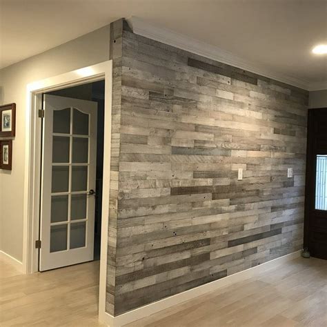 3 Reclaimed Peel And Stick Solid Wood Wall Paneling Wood Panel Walls