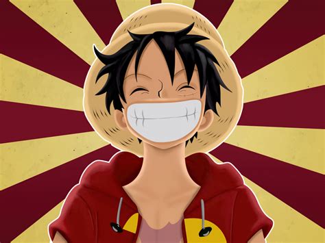 Wallpaper Pirate Monkey D Luffy One Piece Anime Big Smile Desktop