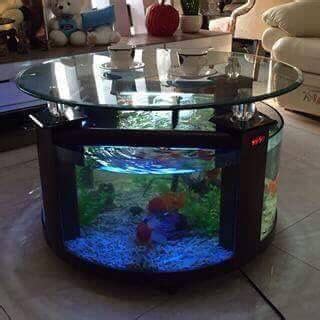 By fellc in workshop furniture. Awesome round fish tank table! | Fish tank coffee table ...