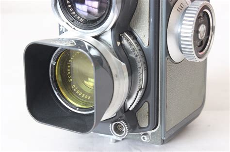 Rolleiflex Baby Grey 4×4 Twin Lens Reflex Camera Tlr Model K5 1957
