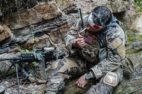 Wounded Army Ranger Machine Gunner Photograph By Oleg Zabielin Fine
