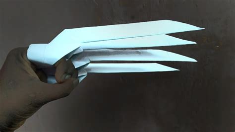 How To Make Wolverine Paper Clawsonly White Paperorigami Claws