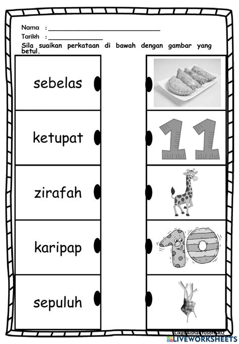 Perkataan Kvkvkvk Online Pdf Activity Live Worksheets