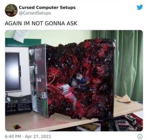 Cursed Computer Setups 29 Pics