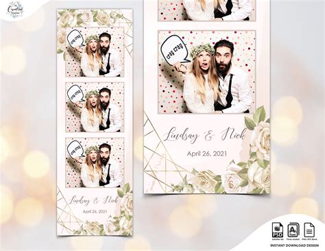 Wedding Photo Booth Template Elegant Photo Booth Template Etsy