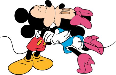 mickey minnie mouse kissing