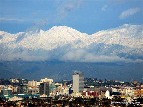 Los Angeles Snow Capped Mountains Flickr Photo Sharing