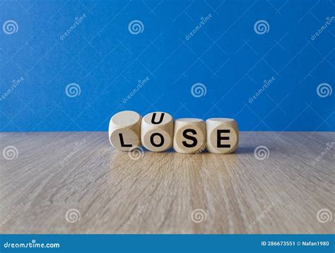 Use Or Lose Symbol Concept Words Use Or Lose On Wooden Cubes