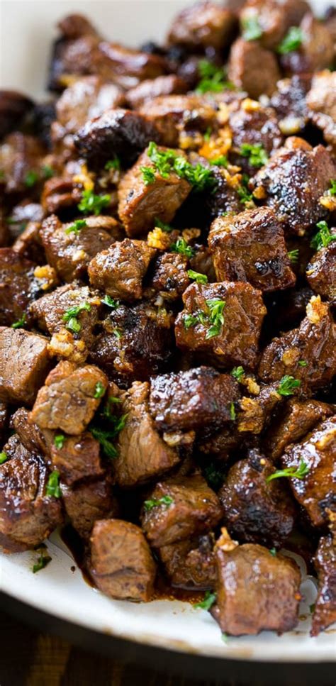 Steak Bites With Garlic Butter