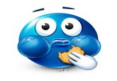 Purple Cookie Muncher Blue Emoji Know Your Meme