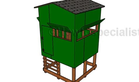 Elevated Deer Blind Plans Howtospecialist How To Build Step By