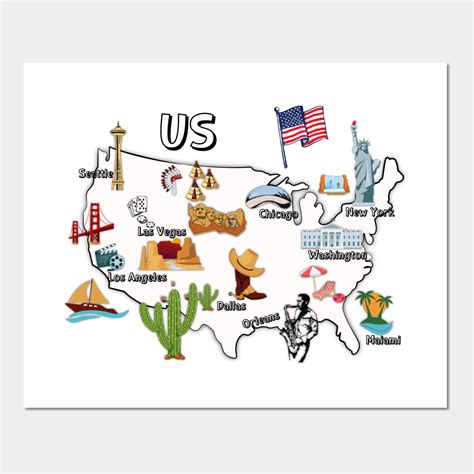 United States Map Symbols