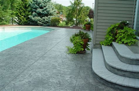Stamped Concrete Pool Deck Decorative Stamped Concrete Inspirations