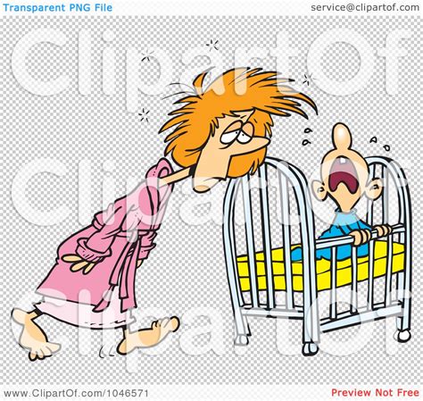 Royalty Free Rf Clip Art Illustration Of A Cartoon Tired Mother