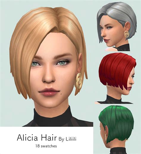 The Sims 4 Cc Maxis Match Hair Female Honrb