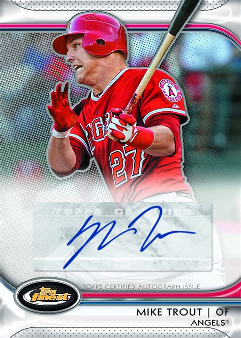 Mike Trout Is Topps Third 2012 Finest Rookie Beckett News