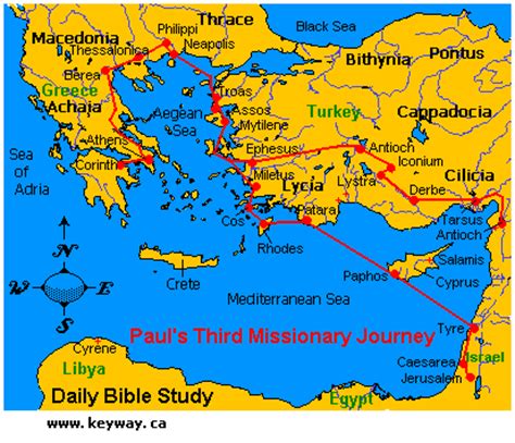 Pauls Nd Missionary Journey Map Bilscreen