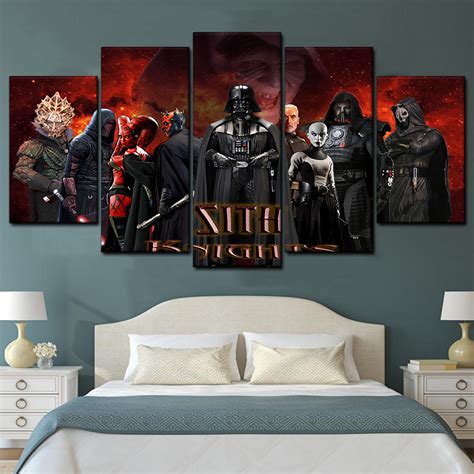 Star Wars Sith Lords Movie 5 Piece Canvas Art Wall Decor Canvas
