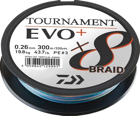 Daiwa Schnur Tournament X8 Braid Evo Multicolor 300m 39 99