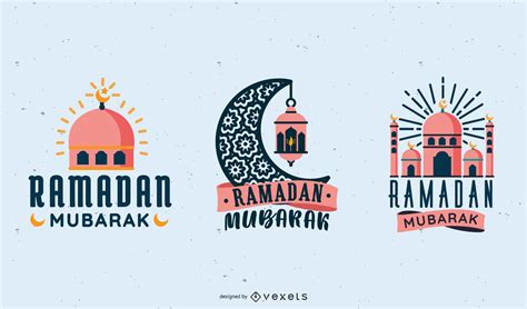 Ramadan Mubarak Vector Set Vector Download