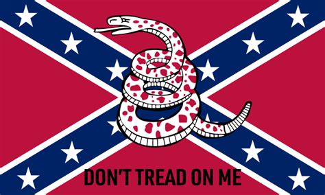 Submitted 2 years ago by frenchfriar. File:Gadsden Confederate Flag (Red and White Rattler).svg ...