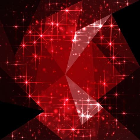 Black And Red Shiny Polygonal Background Red Polygon Background Png