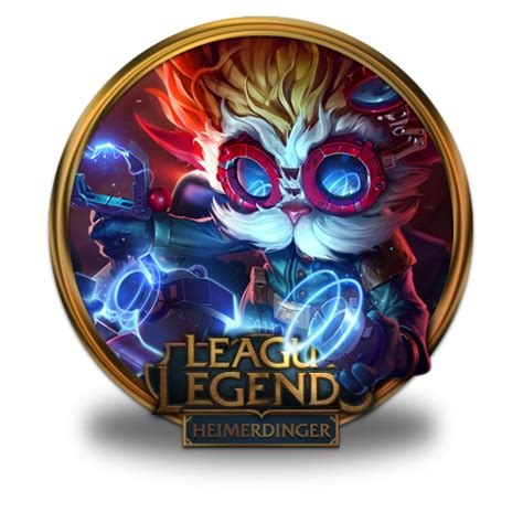 Heimerdinger Icon League Of Legends Gold Border Iconset