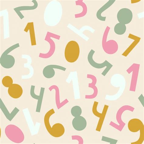 Numbers Seamless Pattern Stock Vector Image By ©iliveinoctober 90382274