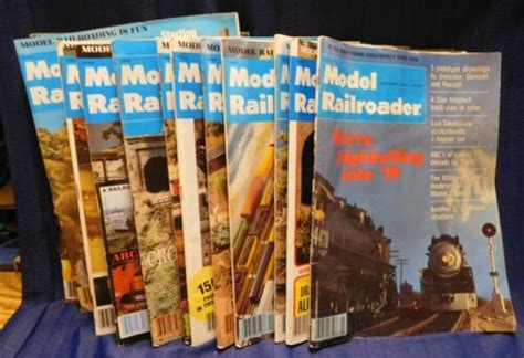Model Railroader Magazine Complete Year 1978 12 Issues Ebay