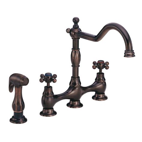 This oil rubbed bronze wallmount kitchen faucet adds style and updates any kitchen. kitchen faucets pictures | Gallery of Oiled Bronze Kitchen ...
