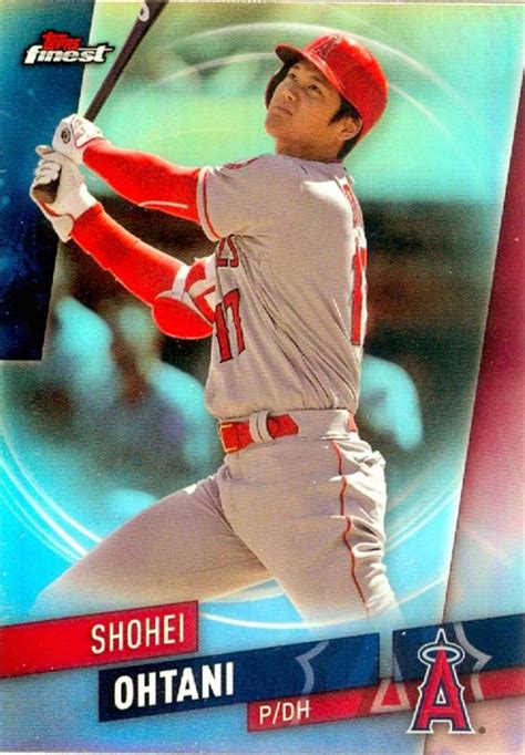Shohei Ohtani Baseball Card Refractor Los Angeles Angels 2019 Topps
