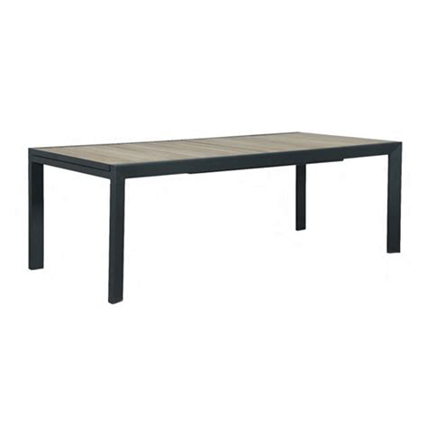 Eclipse Extension Dining Table Gunmetal And Acacia