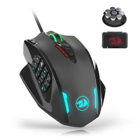 Redragon M908 Impact 12400 Dpi Rgb Led Mmo Mouse Laser Wired Gaming