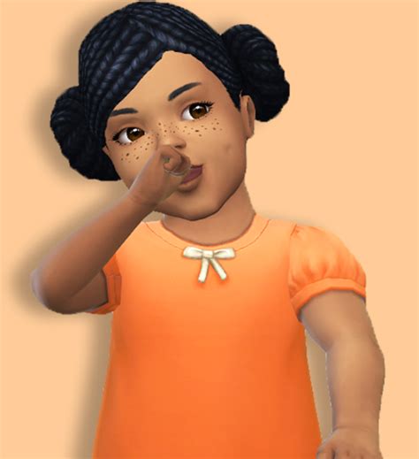 Sims 4 Tamaras Buns Toddler And Child Hair Shysimblr