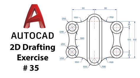 Autocad 2d Drafting Exercise 35 Basic To Advance In Hindi Youtube