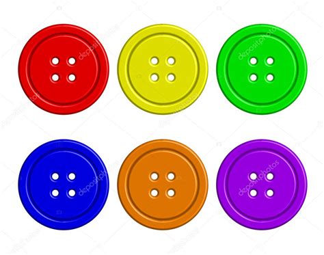 Vector Illustration Of Colorful Buttons Stock Vector Image By