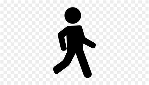 One Man Walking Vector People Walk Icon Png Free Transparent Png