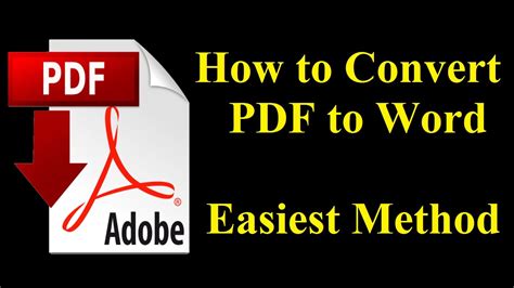 Easiest Way To Convert Pdf To Word Without Any Software Variety