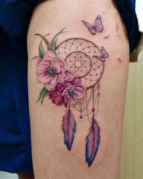 52 Sexiest Butterfly Tattoo Designs In 2020 Dream Catcher Tattoo