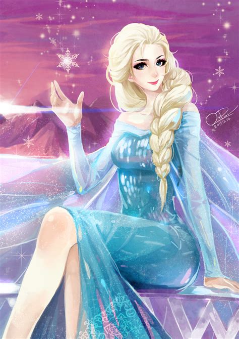 Fanart Frozen Elsa By O Pan On Deviantart