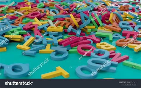 3d Letters Falling 3d Render Stock Illustration 2182737109 Shutterstock