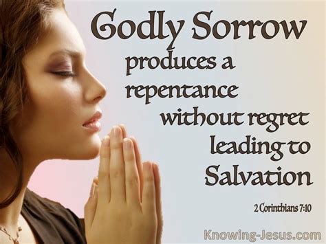 2 Corinthians 710 Godly Sorrow Produces Repentance Leading To