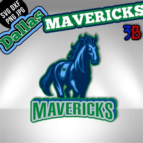 Mavericks Dallas Basketball Svg Logo Redesign Fully Etsy