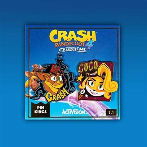 Pin Kings Official Crash Bandicoot Crash And Coco Collectible Metal Enamel Pin