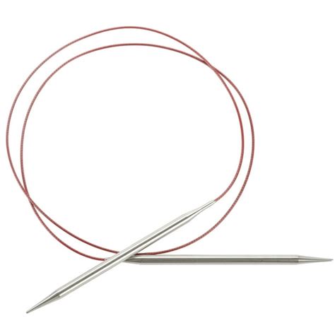 chiaogoo red lace stainless circular knitting needles 40 size 4 3 5mm