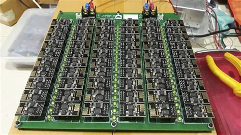 Board For 60 Esp 01 Modules That Update Firmware From Github Mine