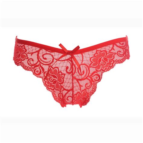 hot sexy red briefs panties type one size women thongs g string lingerie underwear lace v string
