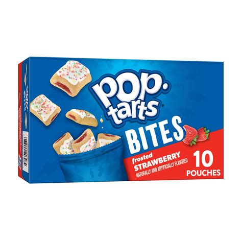 pop tarts frosted strawberry breakfast baked pastry bites 14 1 oz 10 count