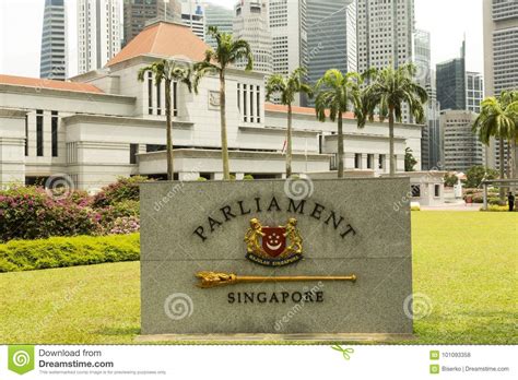 Parliament Of Singapore Editorial Stock Photo Image Of Based 101093358